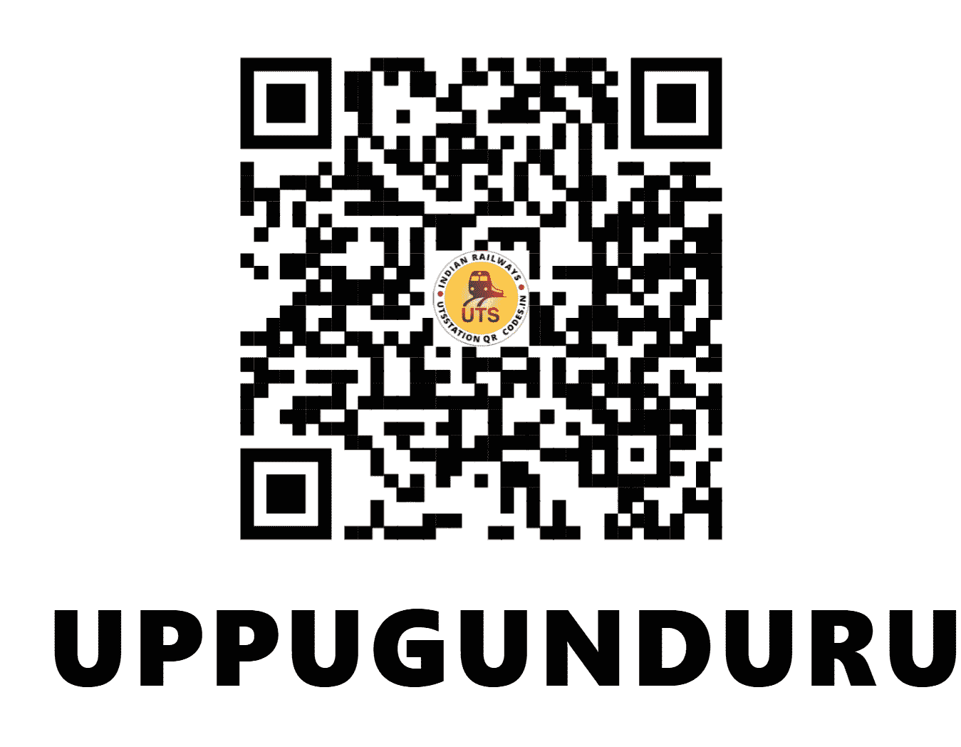 UTS QR Code for UPPUGUNDURU - UGD (SC - ANDHRA PRADESH)